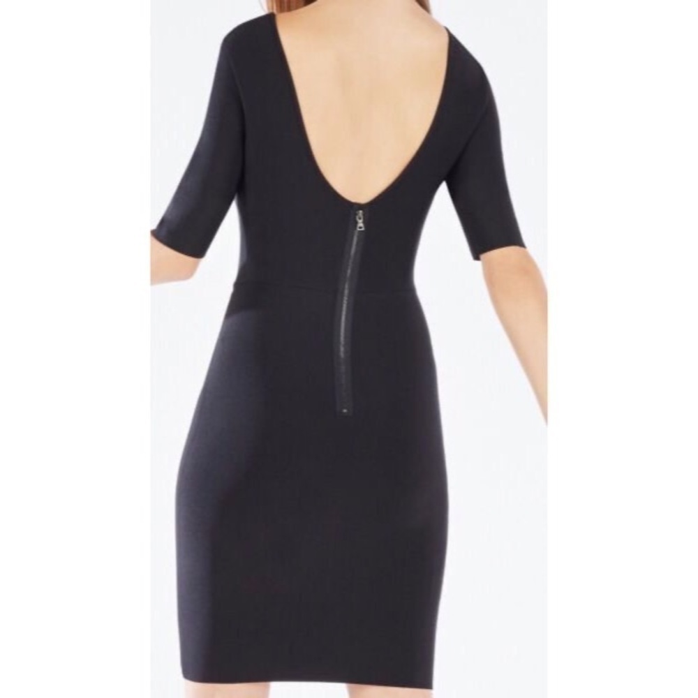 NWT BCBGMaxazria Jaydan Pointelle Trim Dress - Picture 2 of 7